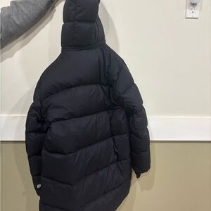 Women’s Black Super Puffer Jacket Mid Length